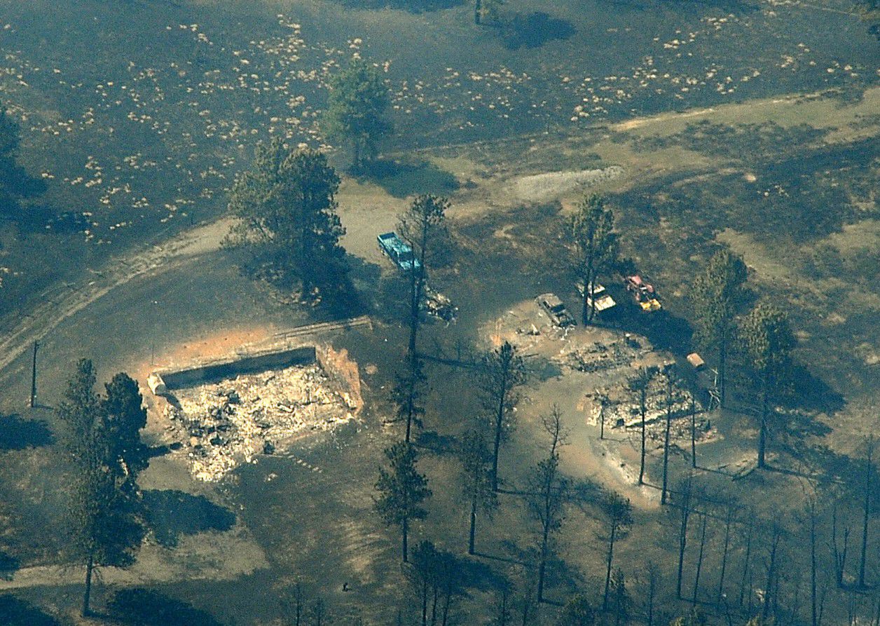 Dahl fire aerial
